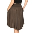 thumbnail image 3 of Stretch Is Comfort Women's and Plus Size Scoop Hem Flare Pocket Skirt | Adult Small- 5x, 3 of 6
