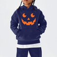 thumbnail image 2 of CPNG Girls and Boys Halloween Hoodies Long Sleeve Hooded Sweatshirt with Halloween Theme Print Loose Fit Casual Daily Pullovers Tops, 2 of 6