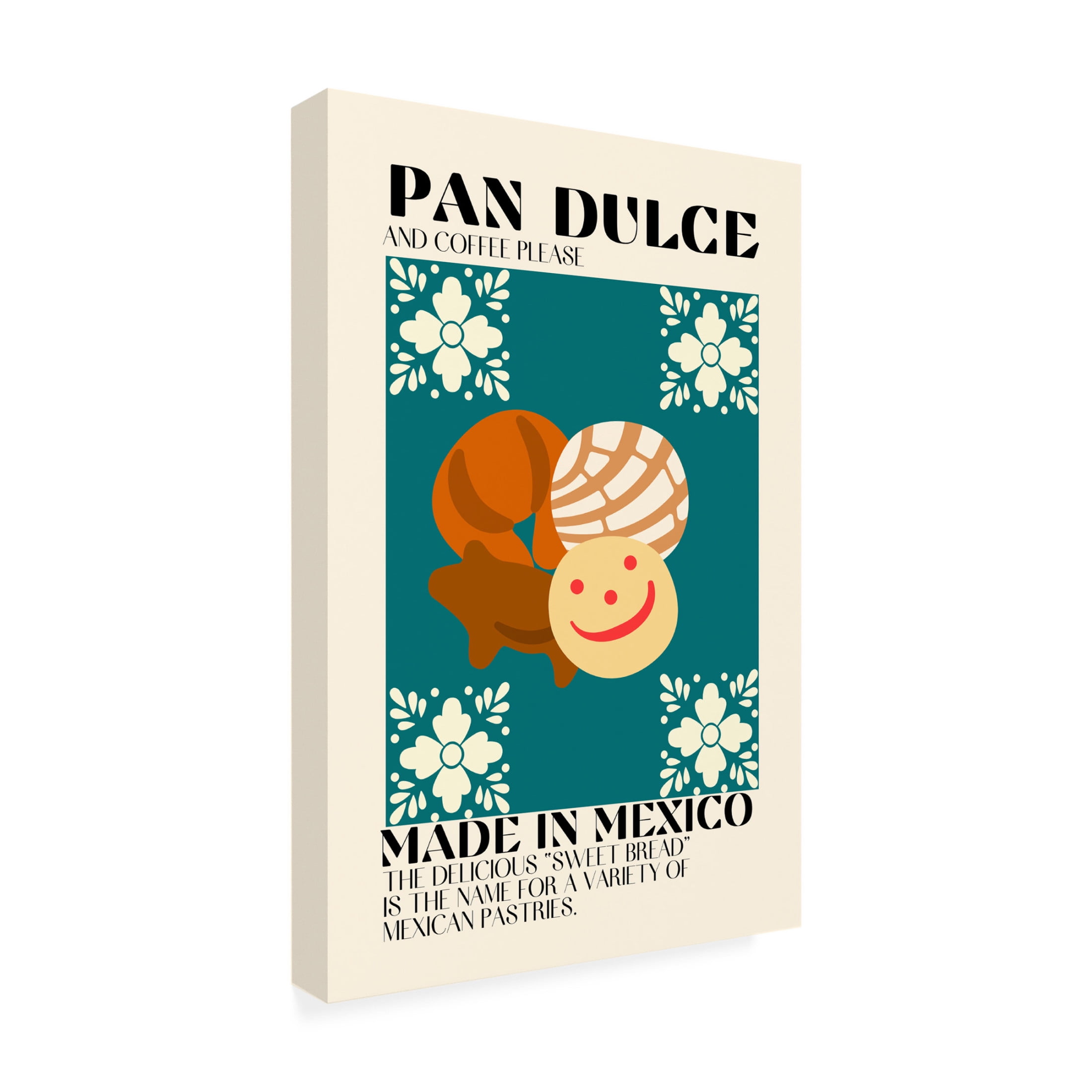 Canvas Wall Art - Gaec Studio 'Pan Dulce' Wall Art for Living Room, Bedroom, or Office Décor by Trademark Fine Art - 22 x 32 Inches