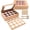 Brown, variant on 10 Set Cupcake Boxes,13x10x3.6 inches White Boxes 12 Count, Holds Standard Cupcakes, Container Holder with Windows and Insert for Muffins Cookies, Cupcakes Pastries -