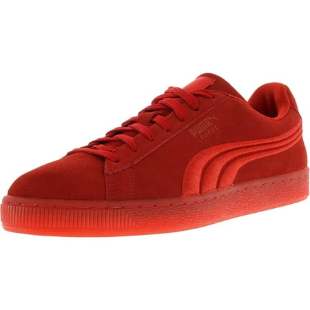 Puma Men's Classic Badge Iced Suede High Risk Red Ankle-High Fashion Sneaker - (Best French Mens Shoes)