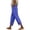 Purple, variant on ZQUUVOU Linen Capri Pants for Women Drawstring Waist Cotton Blend Hollow Out Hem Ankle Length Casual Boho Cropped Trousers Black