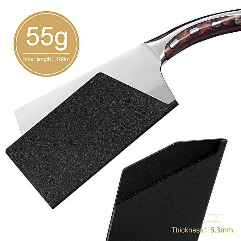 XYJ 2pcs/set Safety Knife Covers Sleeves Knives Edge Guard, Universal Knife  Sheath, Cleaver, Chopping Knife Case Blade Guards Protector Black Kitchen