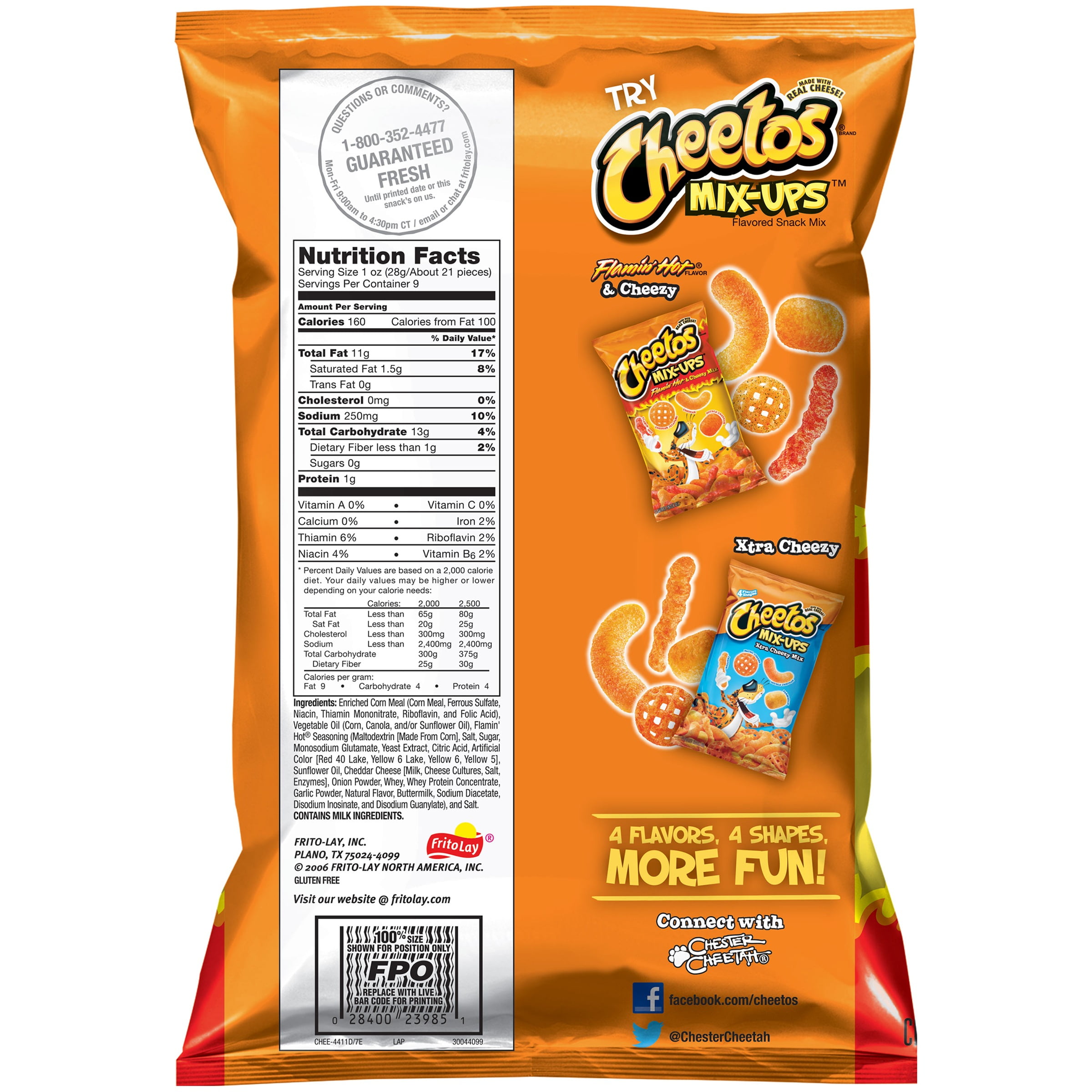 CHEETOS CRUNCHY FLAMIN HOT CHEESE- IMPORTADO DOS EUA - 92.1 GRAMAS