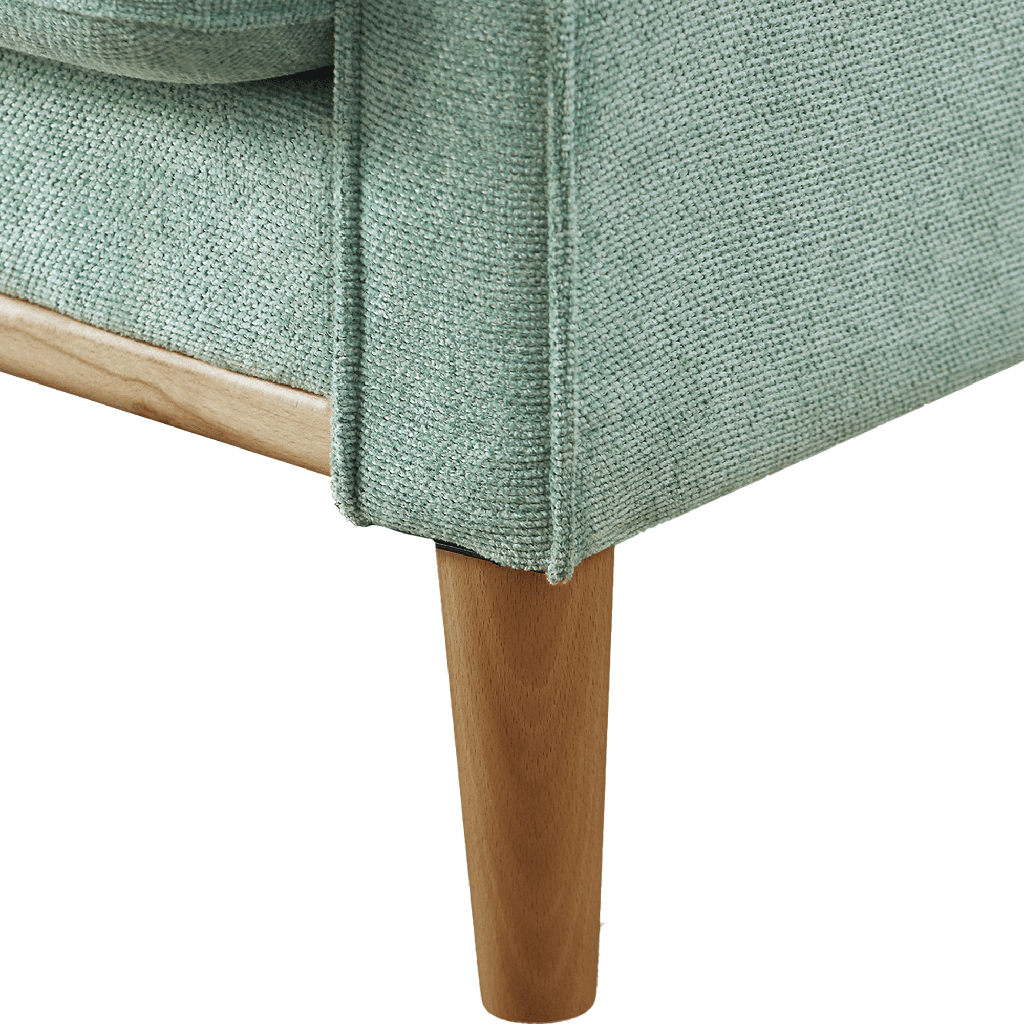 MAYEERTY 2-seater Modern Sofa, Wide Armrests and Deep Seat for Living Room Lounge Office, Baby Blue