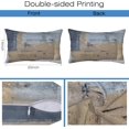 thumbnail image 2 of Throw Pillow Covers Grey and Brown Abstract Art Pillow Covers 20x12 Inch Set of 2 Throw Pillows Decorative Pillow Cases Cushion Covers for Bedroom Livingroom Sofa Farm House, 2 of 6