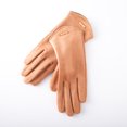 thumbnail image 1 of Guantes de invierno con pantalla táctil abatible, cálidos, forrados con vellón, a prueba de viento, de gamuza, para estudiantes, esquí y ciclismo, para mujer, 1 of 2