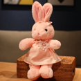 thumbnail image 1 of Conejo de peluche de 40 cm, bonito juguete de peluche con capucha, almohada para niños, regalo de cumpleaños para niños, juguete para dormir para bebés., 1 of 6