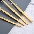 thumbnail image 3 of Juego de Cubiertos de Acero Inoxidable: 40 Piezas Cubiertos para la Cena - Vajilla Utensilios de Cubierta con tenedores/cucharas/cuchillo para comer Servicio para 10 (Dorado), 3 of 7
