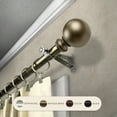 thumbnail image 5 of InStyleDesign Tegan Adjustable Curtain Rod 13/16 inch dia. Cocoa 48-84 inch Brown Finish, 5 of 5