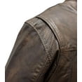 thumbnail image 5 of First Mfg Co - Rocky - Men's Motorcycle Biker Riding Black Brown Leather Jacket - 2X Large - Gussets Grommets Thermal Liner Side Relief Zipper, 5 of 5
