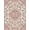 Pink Black, Pattern 2, variant on Design&I 8'x10' Washable Area Rug Snag-Free Coquette Vintage Rosette Border Ribbon Lattice Delicate Pink Flowing Dynamic for Dining Room, Large Office, Lounge