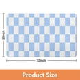thumbnail image 4 of Non-Slip Luxury Checkered Bath Rug | 20x32in | Absorbent, Soft Microfiber | Classic Bath Carpet for Bathroom Floor, 4 of 5