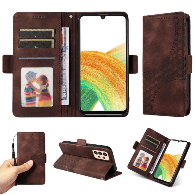 Funda GANGXUN para Samsung Galaxy A33 5G con diseño acolchado elegante, cuero PU, protección total y ajuste preciso