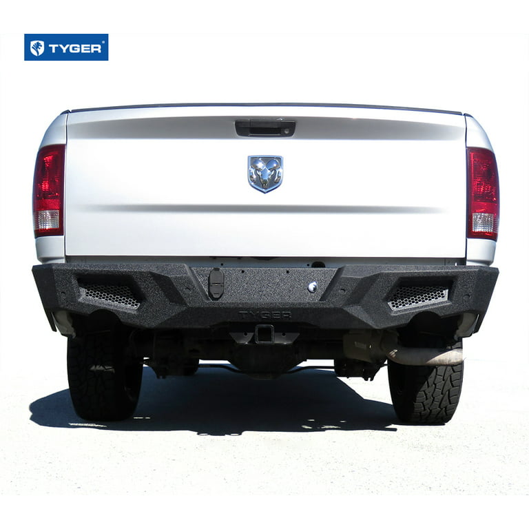 Tyger Auto TG-BP9D80398 TYGER FURY Rear Bumper Assembly Textured Black  Compatible with 2009-2018 Dodge Ram 1500; 2019-2024 Ram 1500 Classic