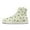 Color 2, variant on Rainbow Sneakers with Four Leaf Clovers for School Girls High-Top Barefoot Shoes Wide Width Size 6-13.5