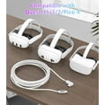 thumbnail image 3 of LAWONP-Link Cable 16FT Compatible with Meta/Oculus Quest 3S, Quest 3, Quest 2/Pro, PICO 4 Accessories VR Headsets, Charging Cord and High Speed Data Wire, Charging Cable for Steam Gaming PC (16FT), 3 of 3