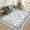 Light blue-5*7ft, variant on Washable Non-Slip Area Rug - Vintage Floral Low Pile Ultra-Soft Faux Wool Carpet - Spot Resistant, Collapsible Floor Mat for Living Room, Bedroom, Office - Green, 5x7ft, USA Stock