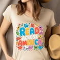 thumbnail image 4 of Read Across America Shirt – Cute Cartoon Book Reading Tee , Sport Grey, Size 4XL, 4 of 6