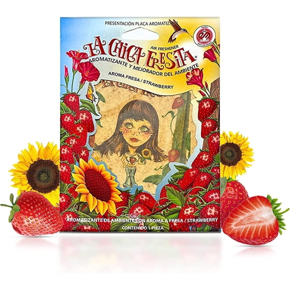 Ambientadores La Chica Fresita con aroma a fresa, 4 unidades