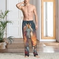 thumbnail image 2 of Honiee Starry Sky Cute Horse for men - a sleek fusion of Straight Pajama Pants, versatile Lounge Pants, and cozy Sleepwear, all rolled into one-XX-Large, 2 of 6