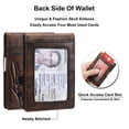 thumbnail image 3 of FeiYen Men Minimalist Skull Bifold Leather Wallet - RFID Blocking Front Pocket Money Clip, 3 of 7