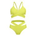thumbnail image 7 of Cowsor 8-13 Years Girls Solid Color Two Piece Swimsuit Set Stylish Modest Bathing Suit Comfortable Swimwear for Summer Beach and Pool Fun, 7 of 7
