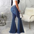 thumbnail image 6 of NSLGXD Skinny Denim Pants for Women Ripped Bell Bottom Jeans High Waisted Flared Jean Pants Stretchy Bootcut Denim Trousers with Pockets, 6 of 9