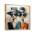 thumbnail image 2 of Designart "Stylish Hats Collection III" Fashion Floater Framed Canvas Print, 2 of 7