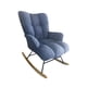 thumbnail image 4 of Mecedora,Mecedora Exterior Respaldo Ajustable Moderno,Cojín grueso Casual Sofá perezoso Silla Muebles,Apoyabrazos del sillón perezoso mecedor del jardín,Sillón mecedora con respaldo azul, 4 of 8