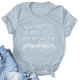 thumbnail image 5 of Gibobby Casual Playera de Manga Corta para Mujer Top moda para mujer, camisa con cuello redondo y estampado letras, camiseta informal manga corta con cuello redondo(Gris,M), 5 of 5