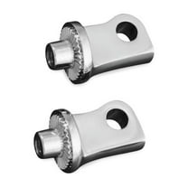 Kuryakyn Chrome Splined Male-Mount Footpeg Adaptors (8884)