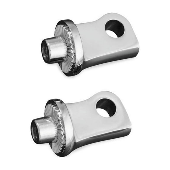 Kuryakyn Chrome Splined Male-Mount Footpeg Adaptors (8884)