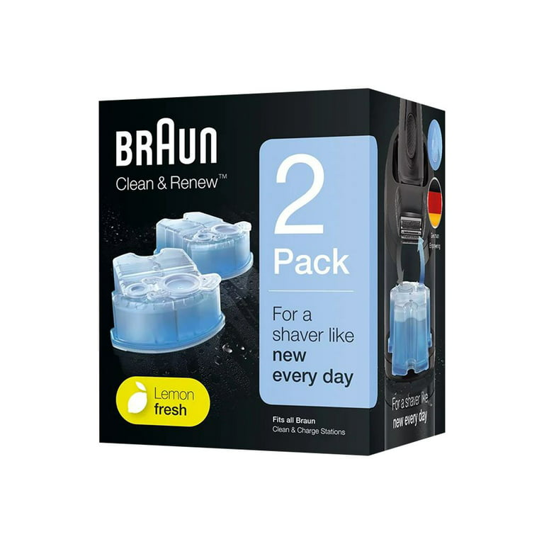 Braun Clean & Renew, Lemon Fresh Formula - 2 pack