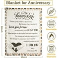 thumbnail image 3 of Wedding Anniversary Blanket Gifts for Her or Him Anniversary Marriage Gifts for Couple Romantic Gifts for Her Romantic I Love You Gifts for Wife Husband (60 * 80in), 3 of 5