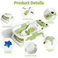 thumbnail image 3 of Babyomi Baby Bathtub Portable Baby Tub with Cute Bear Thermometer and Showerhead Holder, Bath Tub Thermostatic Drain Plug and No-Slip Feet Design to Newborn, Green, 3 of 6