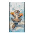 thumbnail image 2 of XYZCANDO Car Seat Cover Towel Easy Install Automotive Front Seat Protector for Running Gym, Car Seat Towel Cover Machine Washable, Otter Starfish Bubbles Pattern, 2 of 11