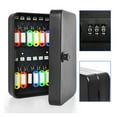 thumbnail image 3 of Key Storage Lock Box 20 Key Hooks Combination Key Cabinet Security Lock Box with Key Code ,Multiple Options Available, 3 of 7