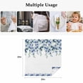 thumbnail image 5 of Blue Roses Cloth Napkins, Spring Floral Elegant Pastoral Flowers Botanical Washable and Reusable Dinner Napkins Set of 8, Table Napkin for Kitchen Party Birthday Wedding Hotel Housewarming 20"x20", 5 of 9