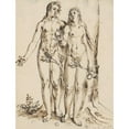 thumbnail image 2 of Niklaus Bock 19x24 Black Ornate Framed Double Matted Museum Art Print Titled: Adam and Eva, 2 of 5