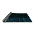thumbnail image 2 of Ahgly Company Indoor Round Abstract Turquoise Blue Modern Area Rugs, 7' Round, 2 of 4