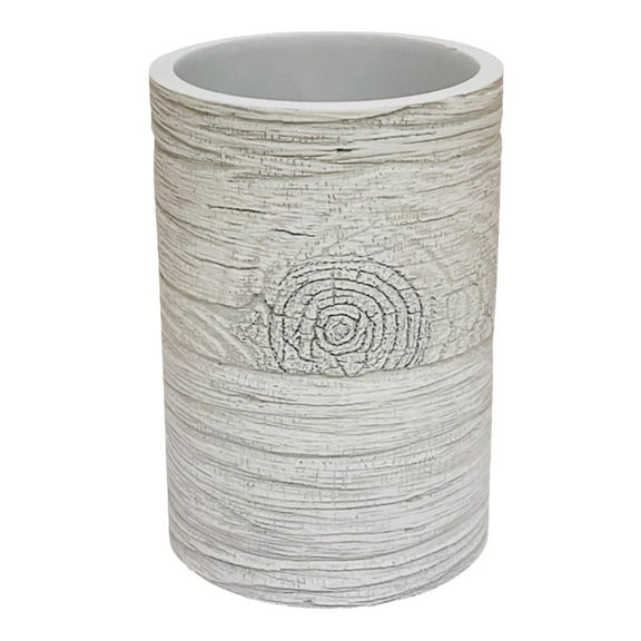 Home Trends White Wood Tumbler