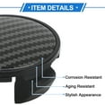 thumbnail image 6 of Unique Bargains Wheel Center Caps 62mm Black 1Pc with Black Carbon Fiber Pattern Sticker, 6 of 6