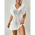 thumbnail image 2 of Bsubseach Crochet Swimsuit Cover Up for Women Hollow Out Short Dress Summer Casual Beachwear, 2 of 6