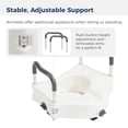 thumbnail image 3 of Drive Medical PreserveTech Secure Lock Raised Toilet Seat, 5" Height, 3 of 7