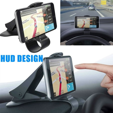 TSV Universal Car Dashboard Cell Phone GPS Mount Holder Stand Cradle HUD Design Clip (Best Car Mobile Phone Holder)