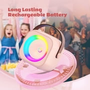BONAOK Mini Karaoke Machine for Kids, Portable Bluetooth Karaoke Speaker with Wireless Microphone for Girls Boys Family Home Party, Pink