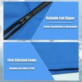 thumbnail image 5 of Unique Bargains Boat Bimini Top Storage Boot with Light Hole 600D Polyester Canvas 97"-103" W for 3 Bow 4 Bow Pacific Blue 73"-78"W, 5 of 7