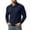 Dark Blue, variant on Collared Shirt Men Casual Work Button Down Shirts Long Sleeve Pullover Basic Tees with Pockets S
