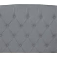 thumbnail image 6 of Nathaniel Home Queen Upholstered Panel Bed, Platform Bed Frame Easy Assembly, Polyester Fabric Tufted Headboard Design Gray, 6 of 6
